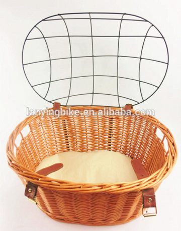 wicker bike basket