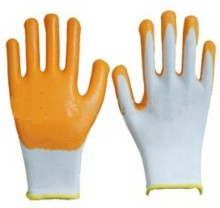 Rubber Coated Palm Cotton Working Gloves