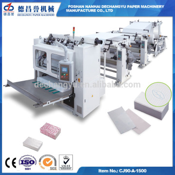 Dechangyu machinery high capital per day face tissue folding machine price with excellent quality