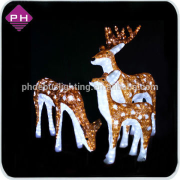 Holiday decorative deer light 3D anmimal light