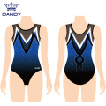 Girls mesh sleeveless leotards for gymnastics