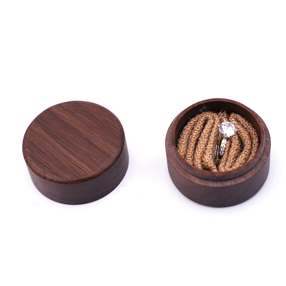 Petite boîte d'emballage de cadeau de bijoux en bois Small Wood Jewelry Gift Packaging Box