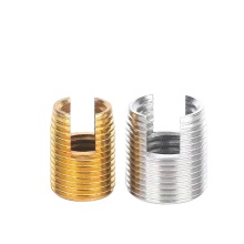 Color Zinc Ensat 302 Fasteners M2/M5/M20 Slotted Self-Tapping Inserts Steel Aluminum Carbon Steel Box Carton Packing Zinc Plated