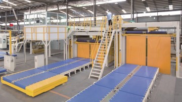 CORRUGATOR DOUBLE LEVEL STACKER