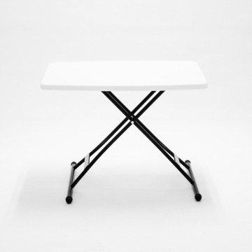 Portable plastic folding table