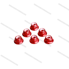 Colorful aluminum Nylon Insert Flange Lock Nuts