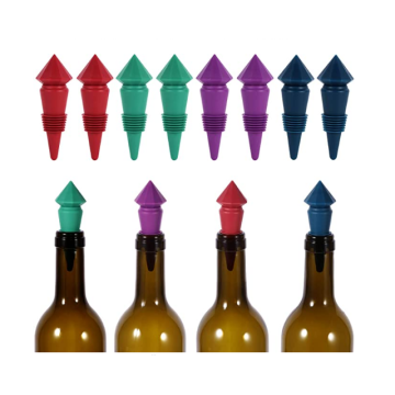 Tapones de silicona de botella de vino de diamante flexibles personalizables