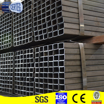 Black A500/ ST52 welded carbon steel ms structural tube