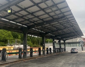 Double row photovoltaic parking shed Easy to install