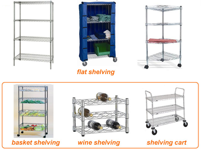 Stainless Steel Storage Wire Shelving Rack