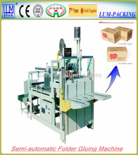 Semi auto folder guler machine/gluing machine/carton box making machine with CE and ISO9001 Certificate