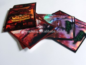 China supplier wholesale custom clear plastic card sleeves