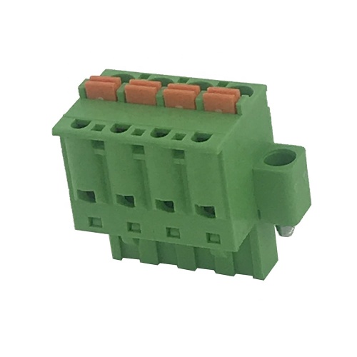 4pin female push button spring terminal block