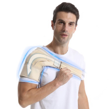 Skin Color Shoulder Guard: Elastic, Compressed, Gym-Ready Adjustable Shoulder Support Brace