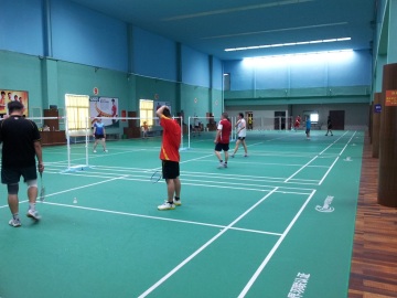 alite series sand pattern badminton indoor court flooring