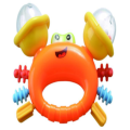 Sichere pädagogische Infant Bell Toy Cute Krabben Rassel