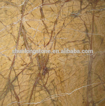 Rain Forest golden marble tile,golden marble slab