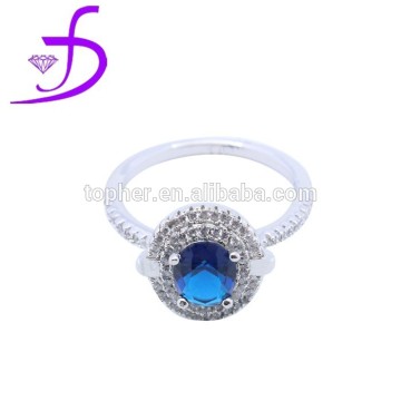 2015 jewelry set silver sapphire ring wholesale blue sapphire jewelry