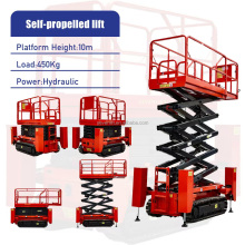 Self-Propelled Hydraulic Vertical Electric Sky Track Crawler Scissor Lift Work Platforms