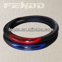 PU leather Light Reflecting Material steering wheel cover