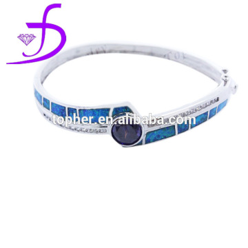 2015 classical bangle made opal silver bangle amethyst bangle