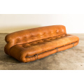 Italian Soriana Sofa nke Afra &amp; Tobia Scarpa dere