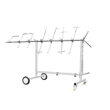 Adjustable Mobile Car Paint Stand - Auto Bonnet Rotary Paint Station