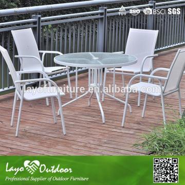 Professional Furniture Manufactory comfortable style white round patio tables