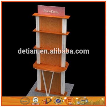 China customized modern shop display rack aluminum glass display stand metal display rack