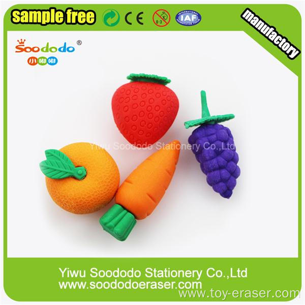 Novelty Vegetable 3D Erasers For Kids