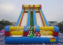 Adults Slippy Kids Inflatable Slides / Bouncy Slide , Beach