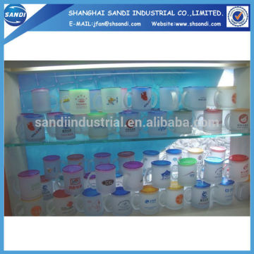 high quality advertising glass cup with mat