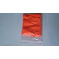 Orange powder pigments for flexible packaging