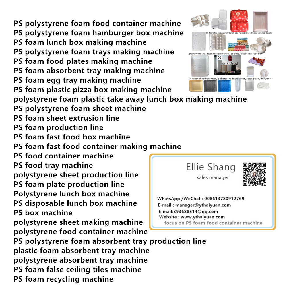 low price polystyrene foam plastic cup food box dish tray making machine   ,  Ellie Whats  008613780912769