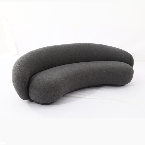 Modern Italian Julep Curved Fabric Sofa