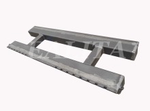 Blank pallet forks frame tractor attachment