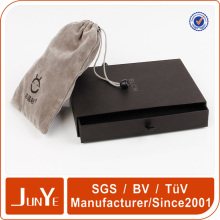 custom printed wallet packaging black box with branding and logo