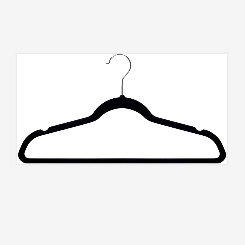 Kindome Amazon hot sales cheapest colorful velvet clothing hanger 50 pack