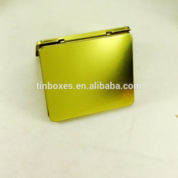 Fashion thin rectangle metal packing cigarette tin container with hinge