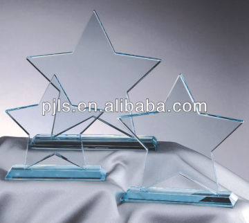 glass star trophy, star glass trophy,star glass award