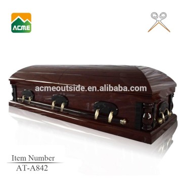 reasonable price cheap wooden american funeral caskets