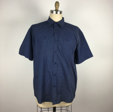 Polka dot short sleeve men Work shirt