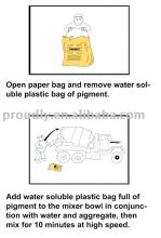 Water soluble bag for cement additives