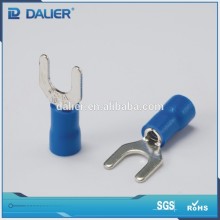CE ROHS insulated brass terminal,fork terminal and connector,double spade terminals