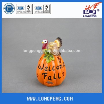 Thanksgiving Fall Harvest Ceramic Turkey Candle Holder,Ceramic Turkey Tea Light Candle Holders