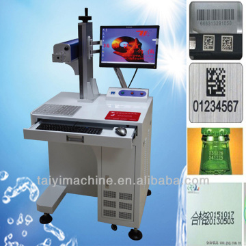 Best promotional product laser marking machine for printing expiry date brand Taiyi with CE made in China