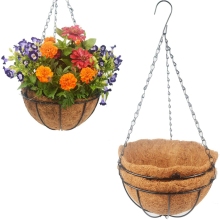 Made In China New Design Hanging Basket with Coco Liner for Planting Moss Coir Liner Pot