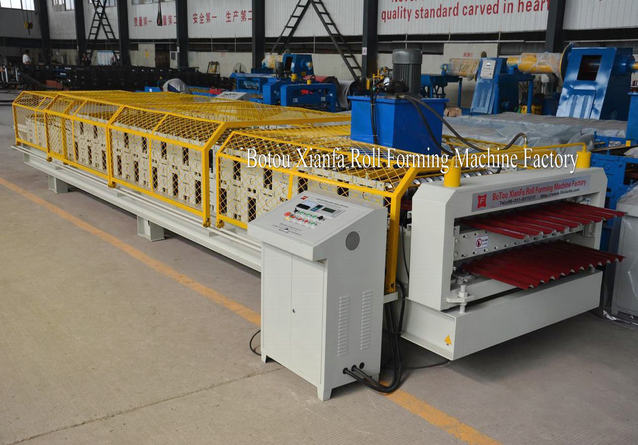 corrugated roof tile and trapezoidal machine