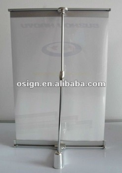 L banner display stand