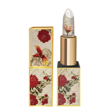 Pack of 6 Crystal Dry Flower Jelly Lipstick